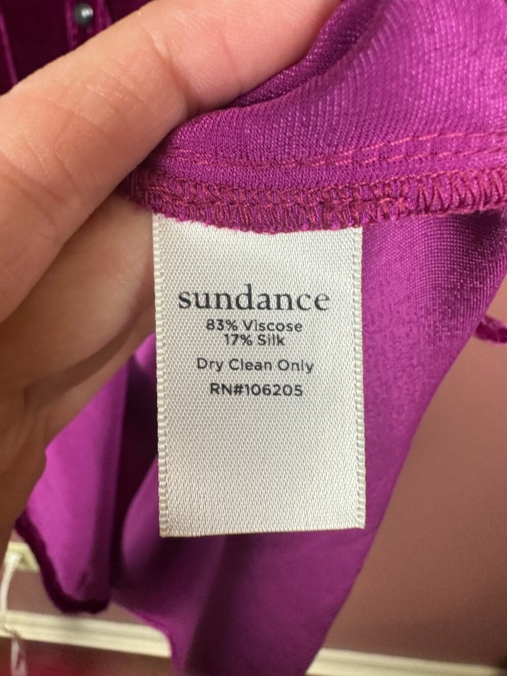 Sundance Cassity Velvet Shirt Retail $178 Color is Redbud Size Small Western - Picture 5 of 6